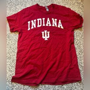 Red Indiana Hoosiers T-Shirt - Size L
